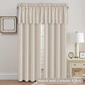 Natural Thermal Blackout Window Valances 2 Panels