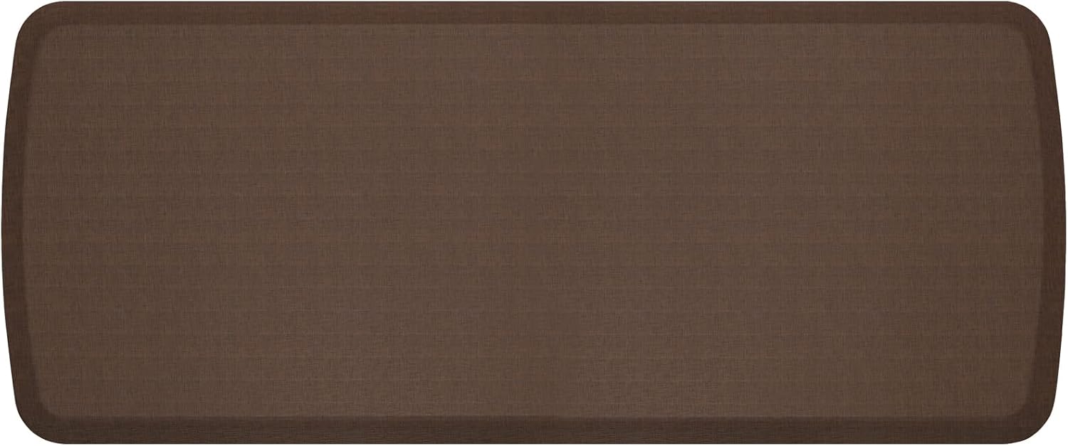 Linen Truffle Gel Foam Anti Fatigue Kitchen Runner Mat