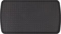 Black Basketweave Gel Foam Anti Fatigue Kitchen Mat