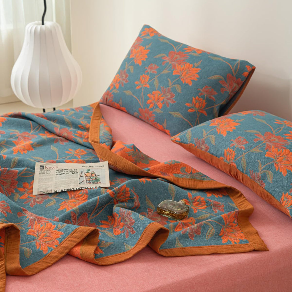 Jacquard Mandala Cotton Muslin King Pillow Shams 2 Pack