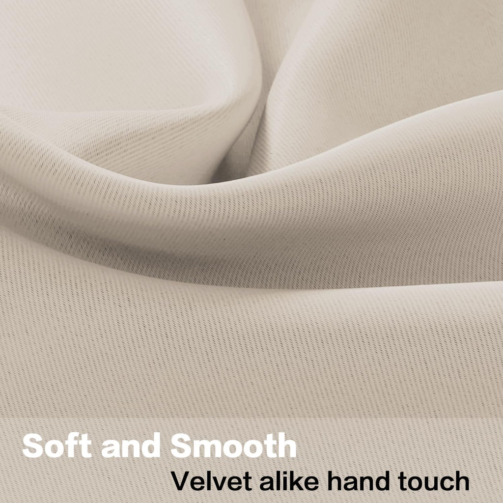 Natural Thermal Blackout Window Valances 2 Panels