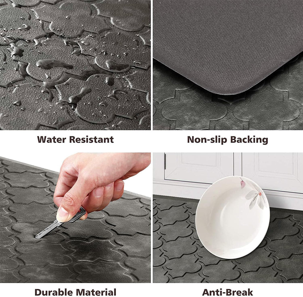 Grey Thick Anti Fatigue Kitchen Floor Mat