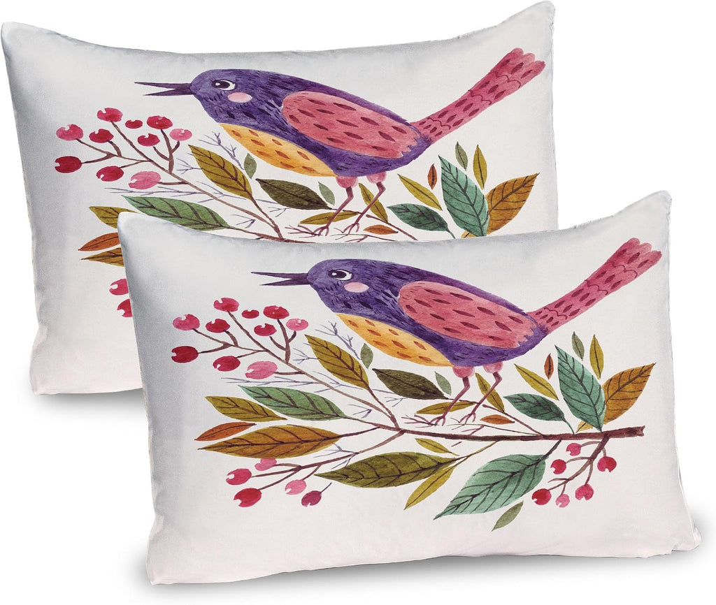 Pastel Ivory Abstract Wave Boho Pillow Shams 2 Pack