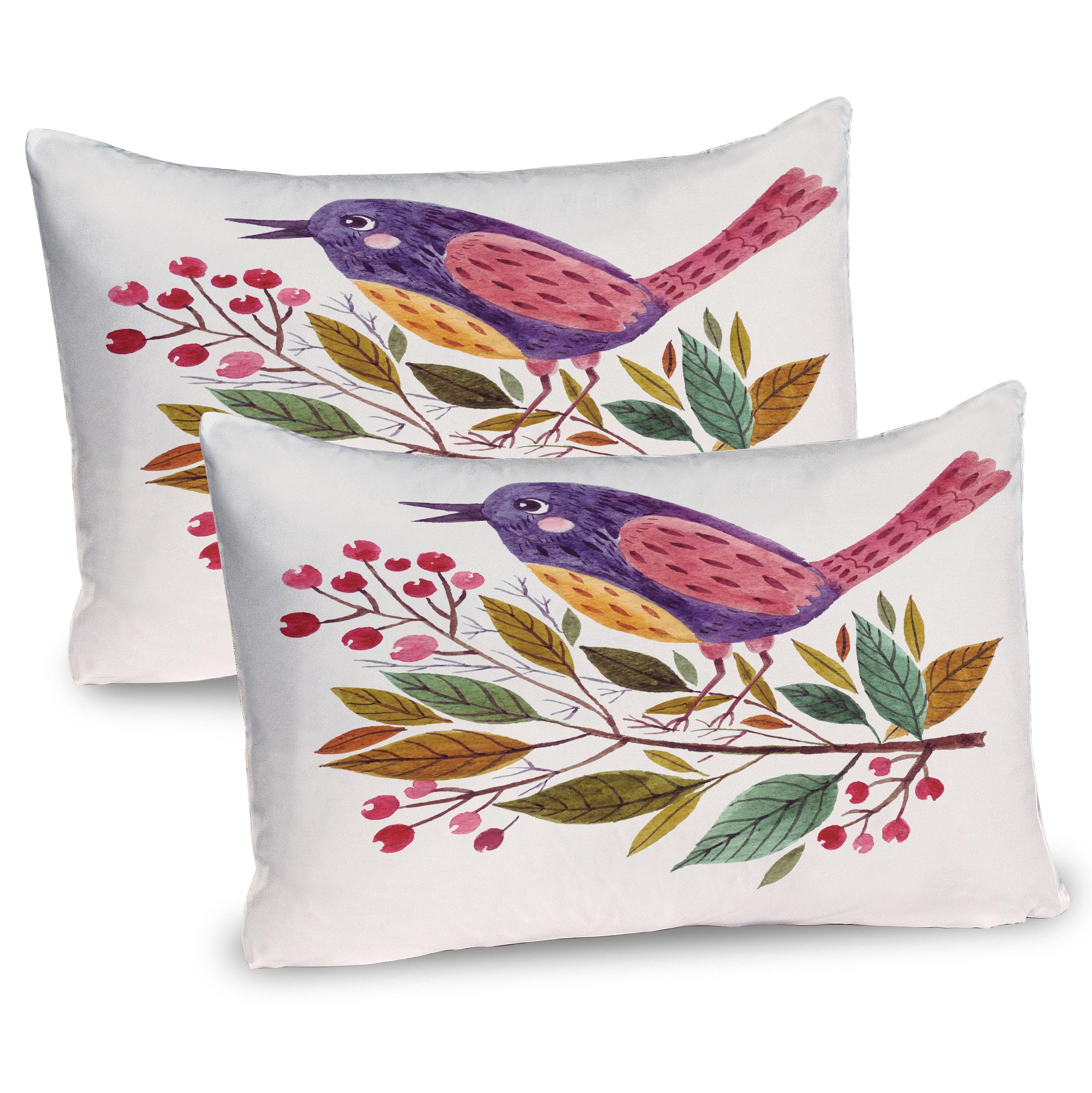 Pastel Ivory Abstract Wave Boho Pillow Shams 2 Pack