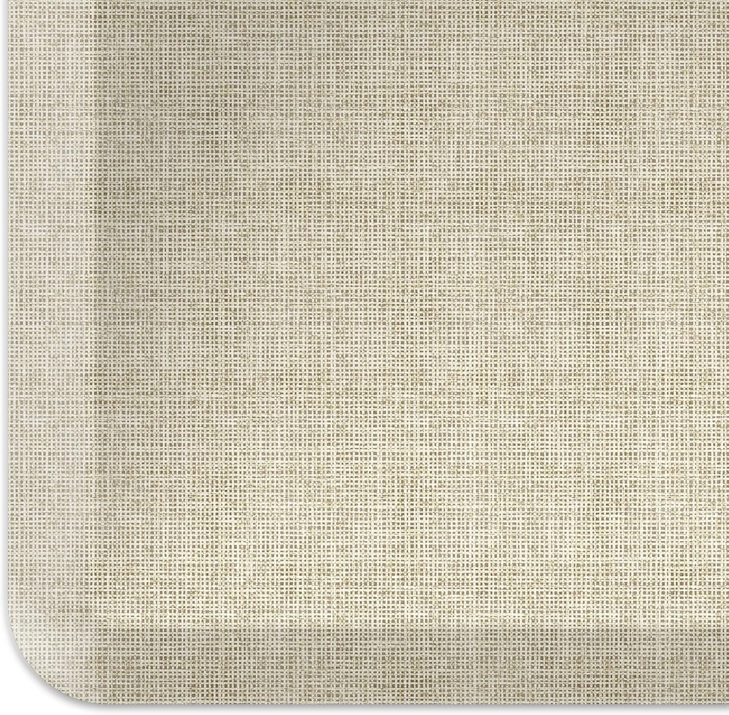 Antique White Tweed Ergo-Foam Anti Fatigue Kitchen Mat