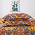 Boho Floral Paisley Matelassé Pillow Shams 2 Pack